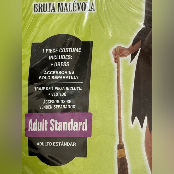 Halloween Adult Costume, Wicked Witch - Picture 2 of 4
